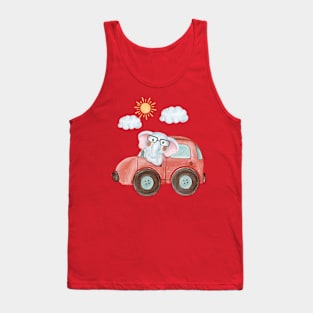 Baby Elephant Car Tank Top